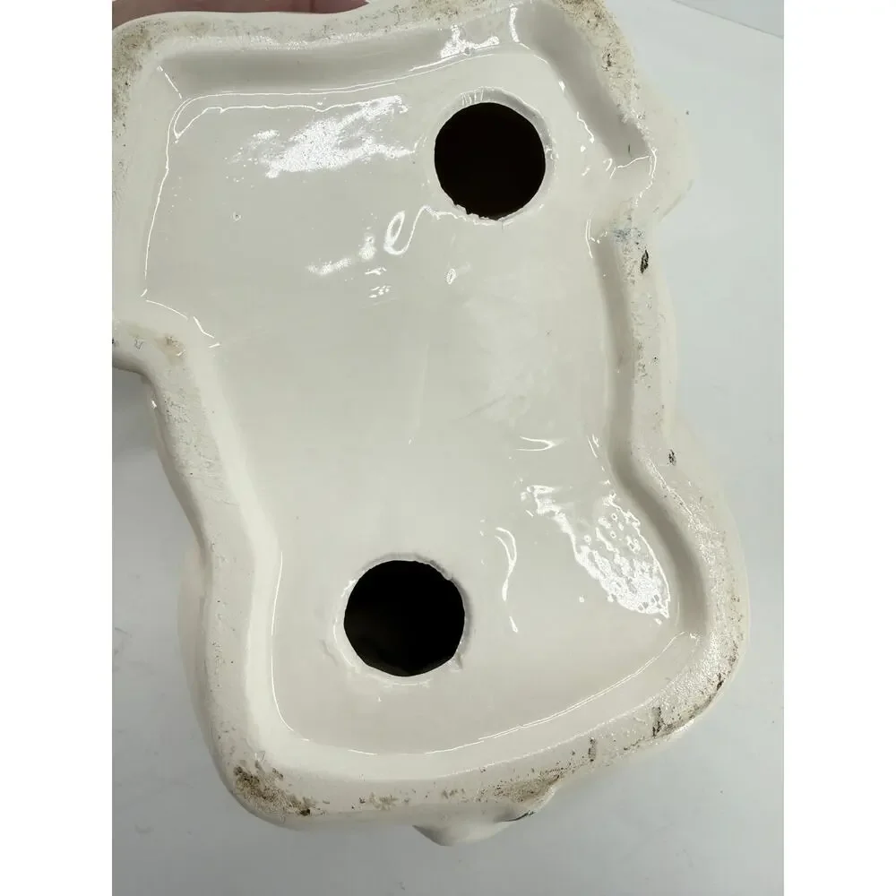 Whimsical Pig Napkin Holder Ceramic Chef Piggy Vintage Kitsch Farmhouse Kitchen